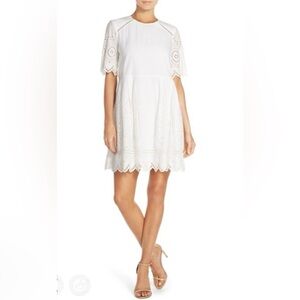 French Connection White Eyelet Sundress